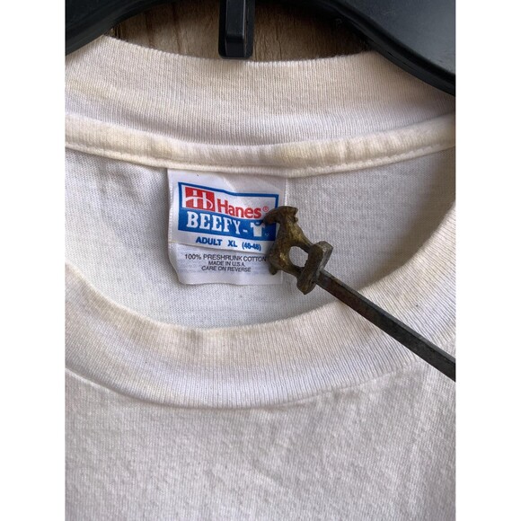 1990s vintage white Michigan Lottery "WAM!" t-shirt Size XL - Picture 3 of 6